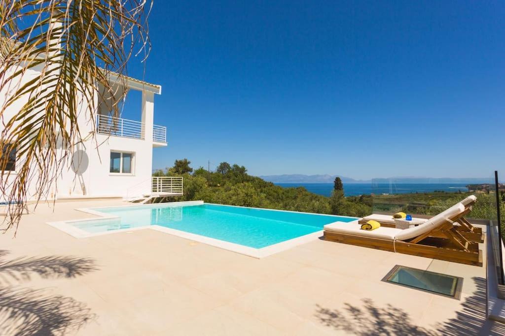 Koroni - Villa Merkouri - Entire Villa With Panoramic View Exterior photo